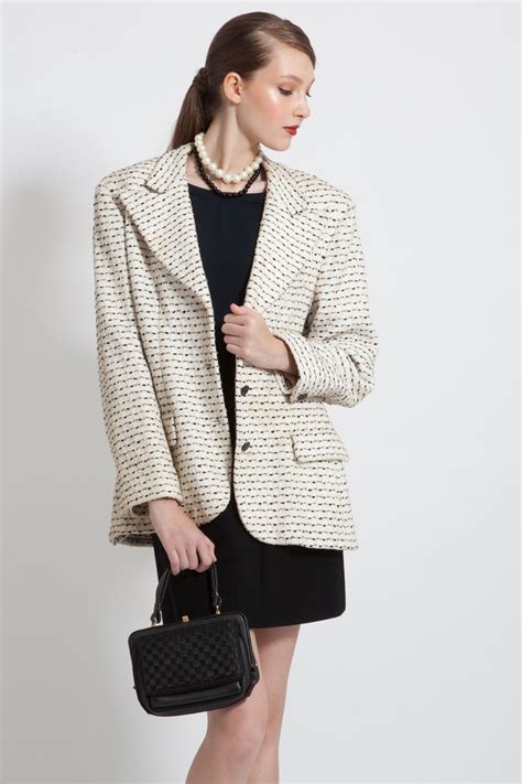 blazer femme chanel|Chanel vintage blazer.